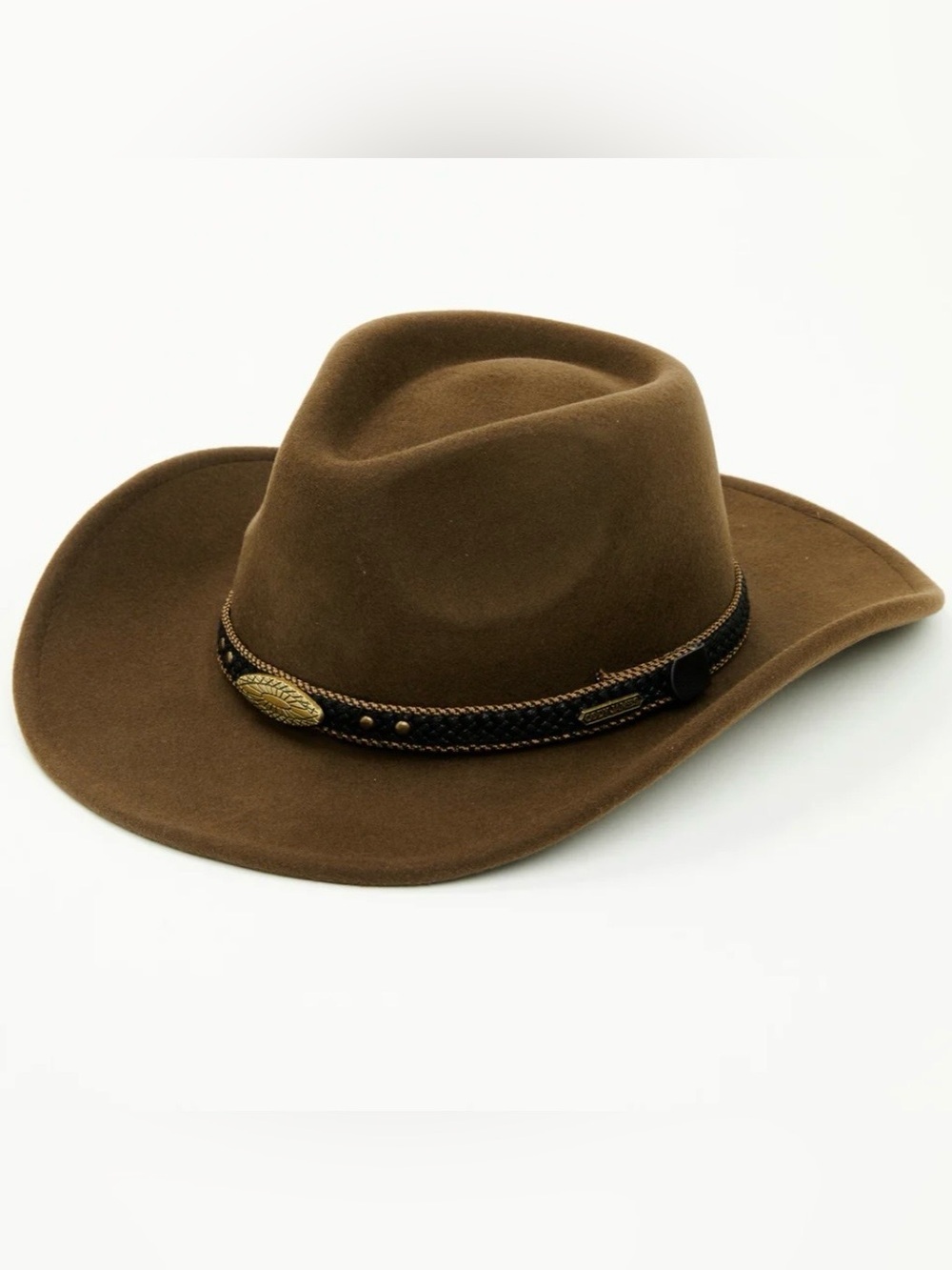 NWOT Cody James Felt Western Fashion Hat. Unisex Size SM in the color Pecan.